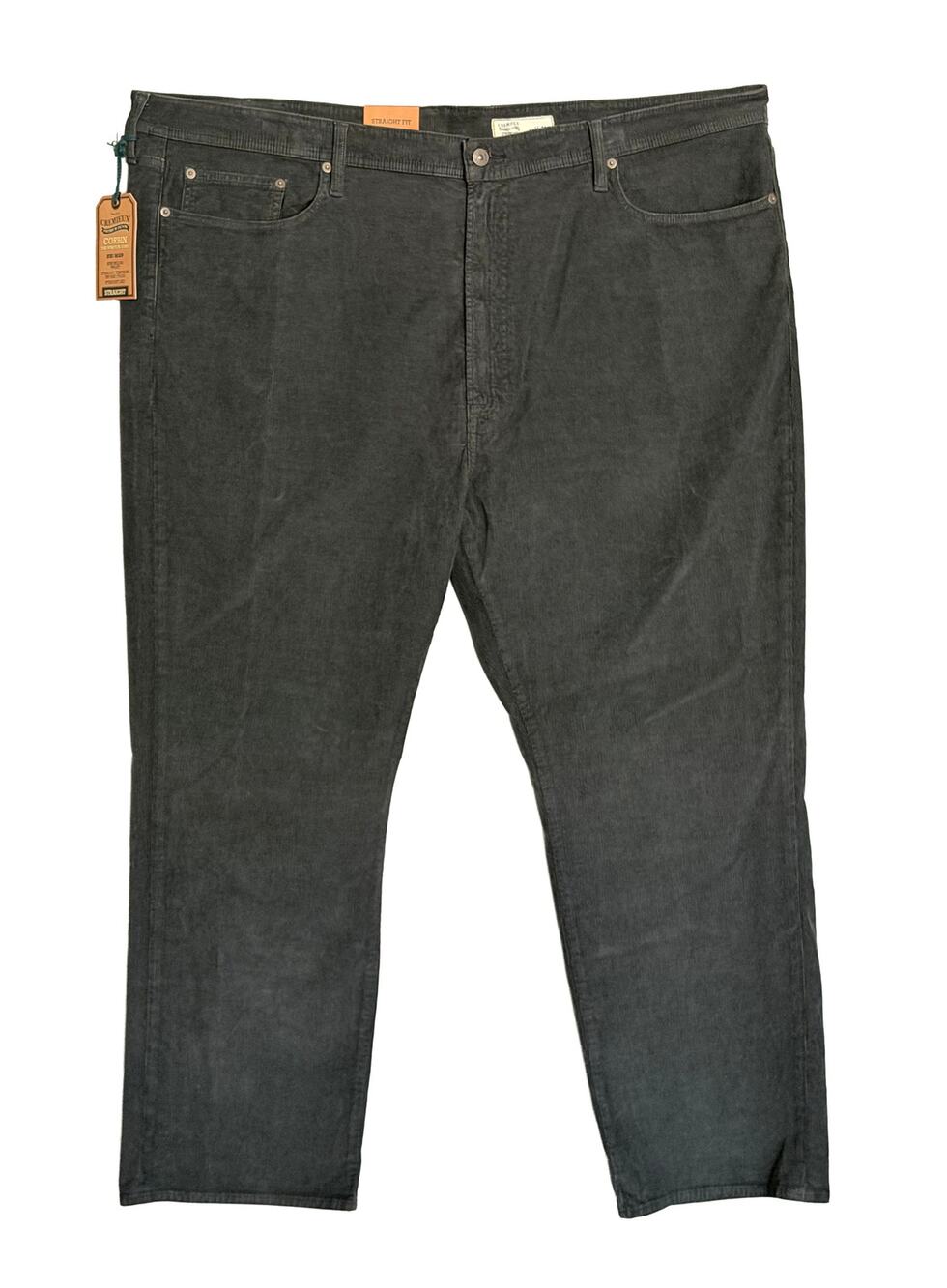 Daniel Cremieux Corduroy Pants Men's 50"x32" Straight Fit Stretch Charcoal NWT